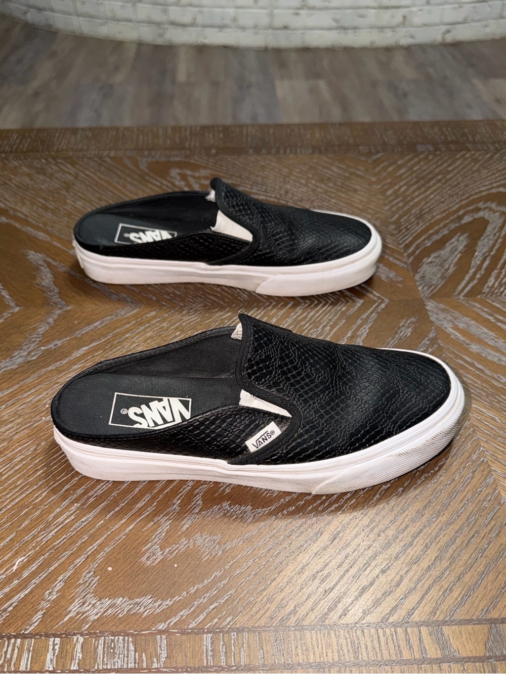 Vans Black Slip-On Mule Sneakers